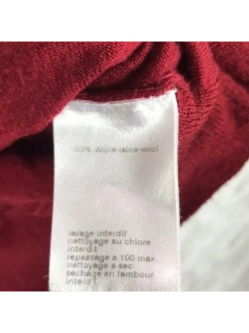 Akris Punto Fooler/Twofer Built-In Cardigan Top - Size 4 - 100% Wool, Red, Mock